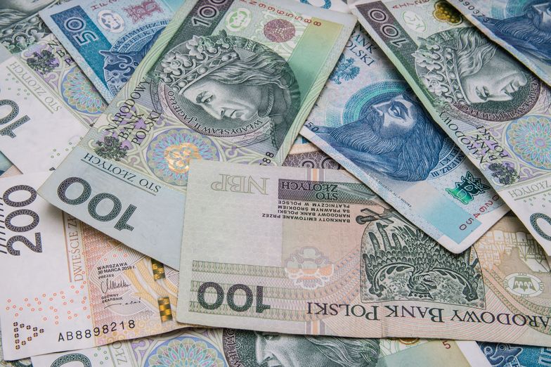 pieniądze, złoty, banknoty
