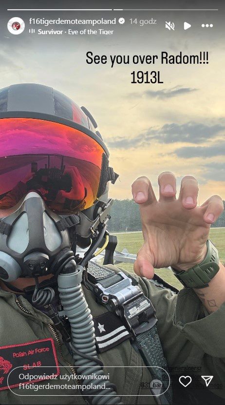 Major Maciej Krakowian na ostatnim zdjęciu