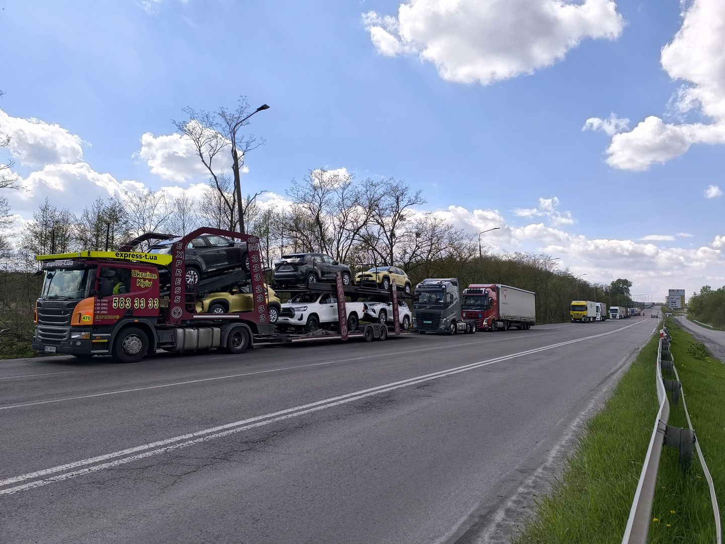 Okolice przejścia granicznego w Dorohusku