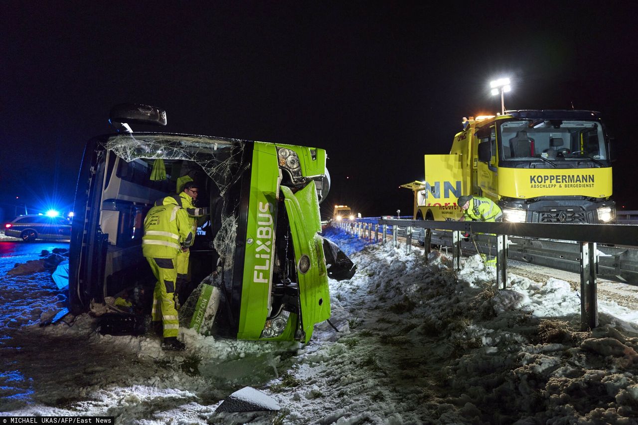 Tragiczny wypadek Flixbusa przy granicy z Polską