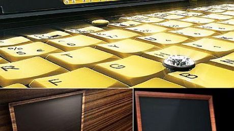 Singulum, luksusowy notebook ze złota, drewna i kości słoniowej 1