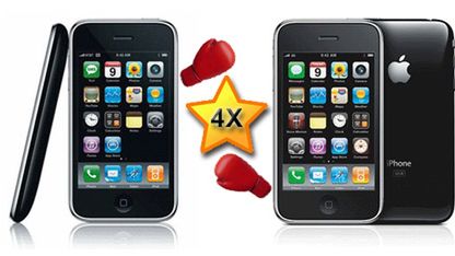 Dowód na to, że iPhone 3GS jest 4 razy szybszy niż iPhone 3G! 1