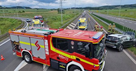 Wjechał pod prąd na S3. Są ranni