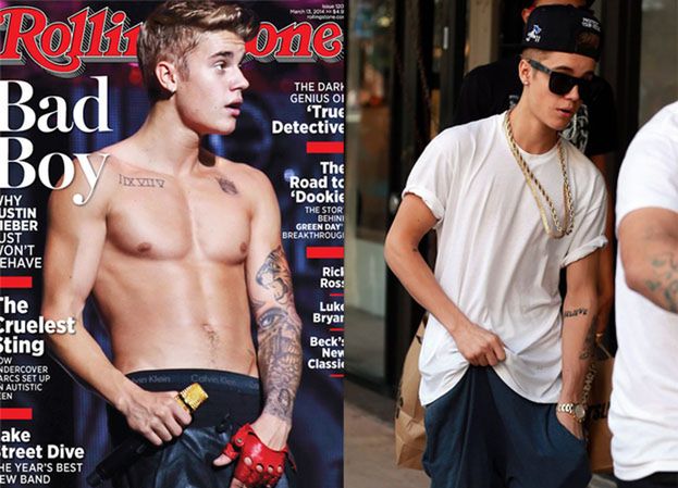Bieber łapie się za krocze na okładce "Rolling Stone" (FOTO)