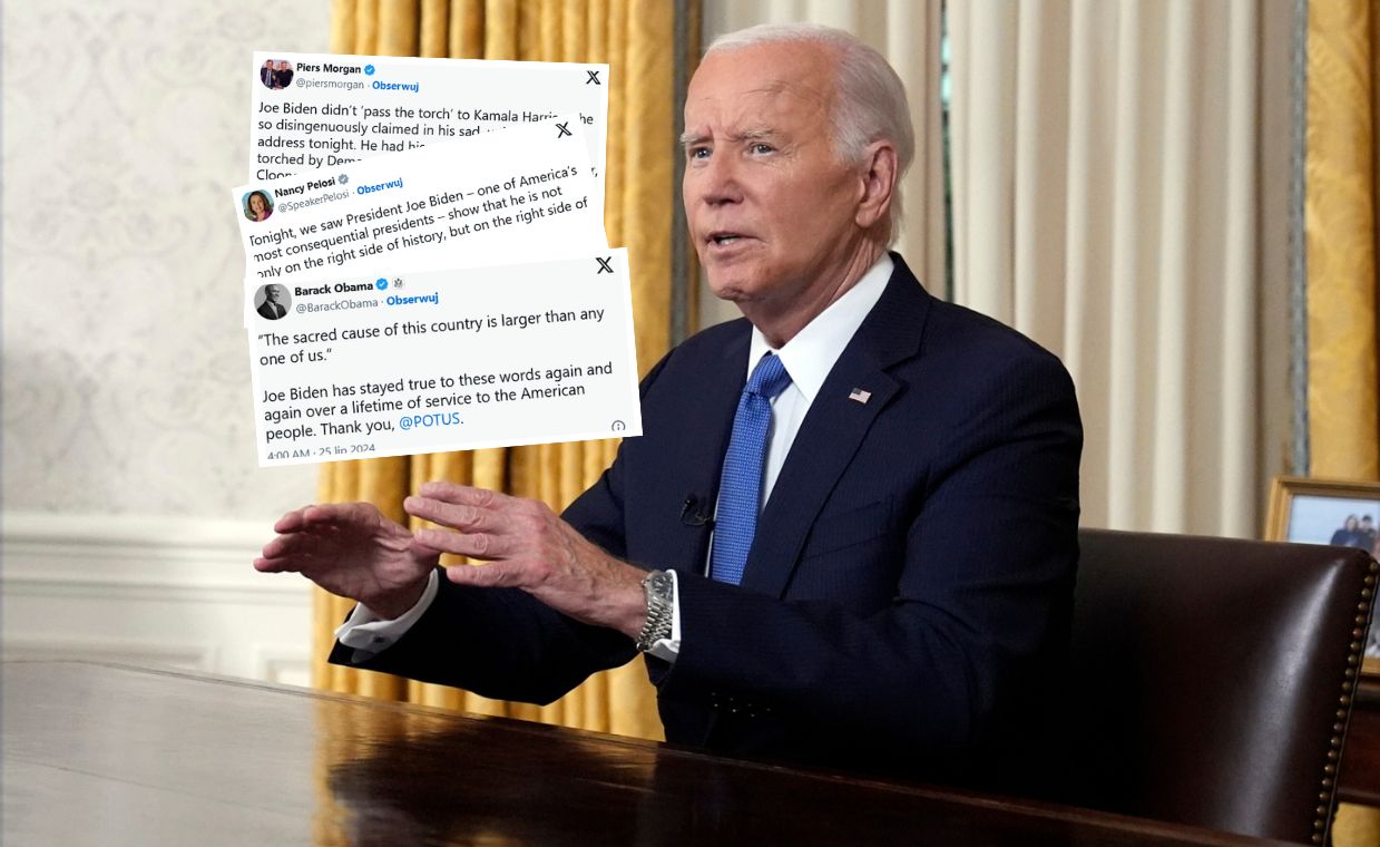 Joe Biden podczas orędzia do narodu