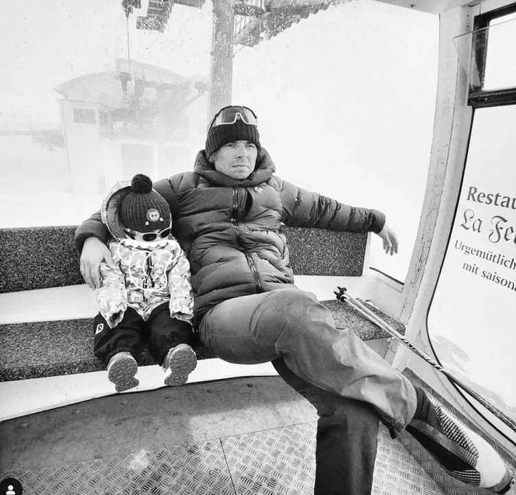 Kacper Tekieli z synkiem 