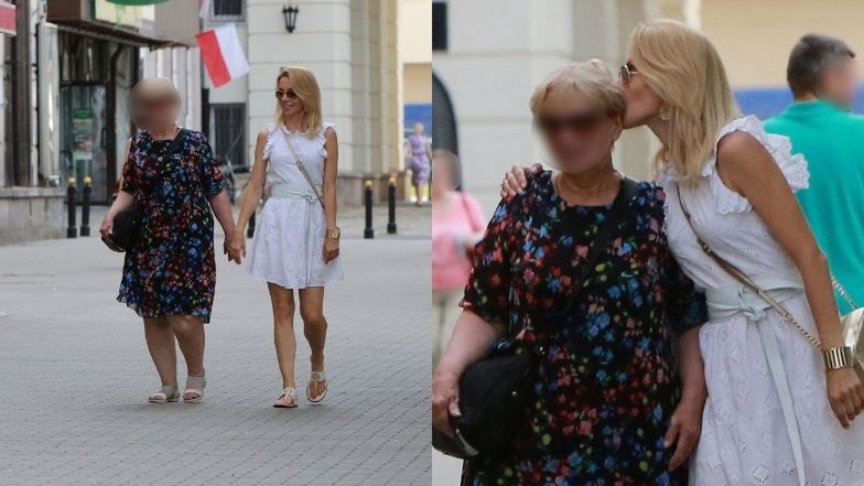 Małgorzata Opczowska mierzy suknię ślubną