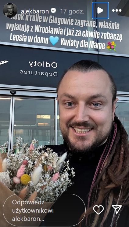 Baron publicznie wspomniał o Sandrze Kubickiej