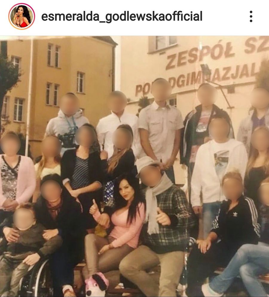 Esmeralda Godlewska pokazała zdjęcie z liceum