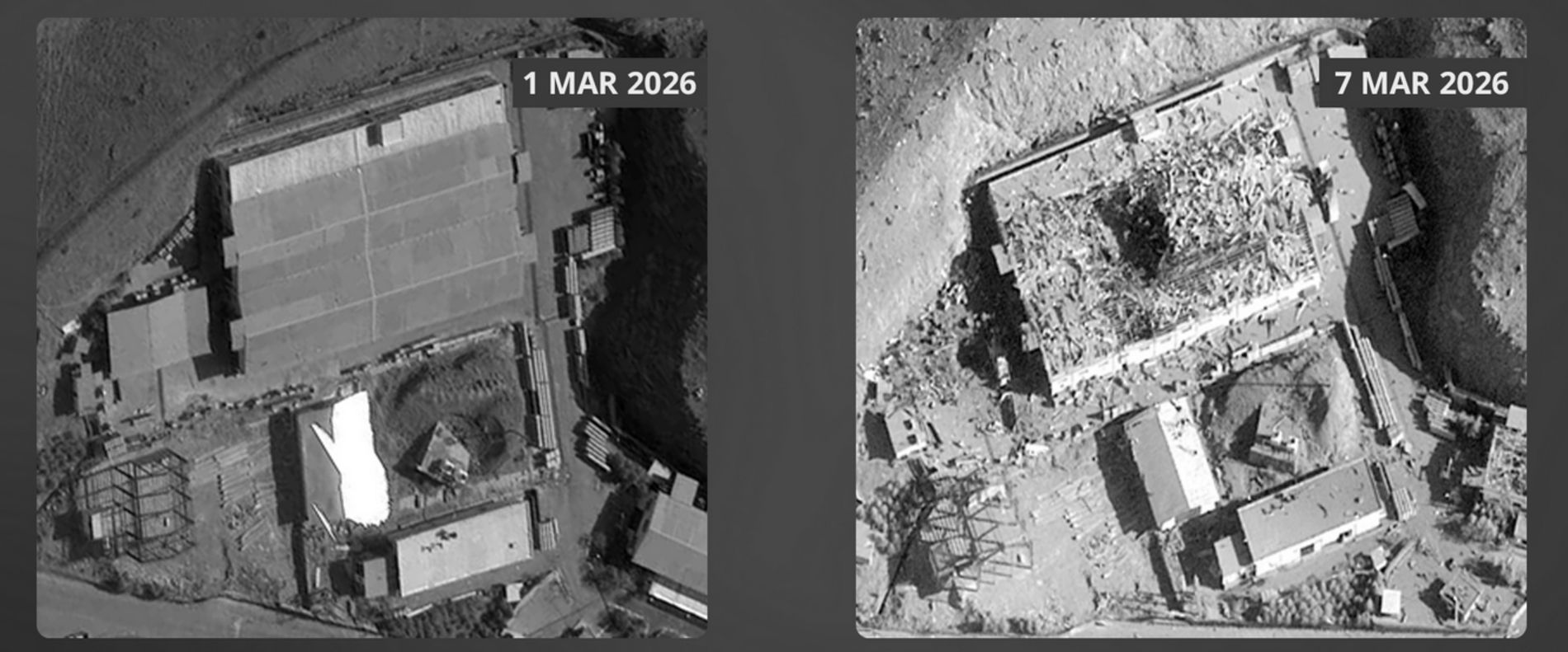Była kluczową fabryką Iranu. Zostały z niej zgliszcza