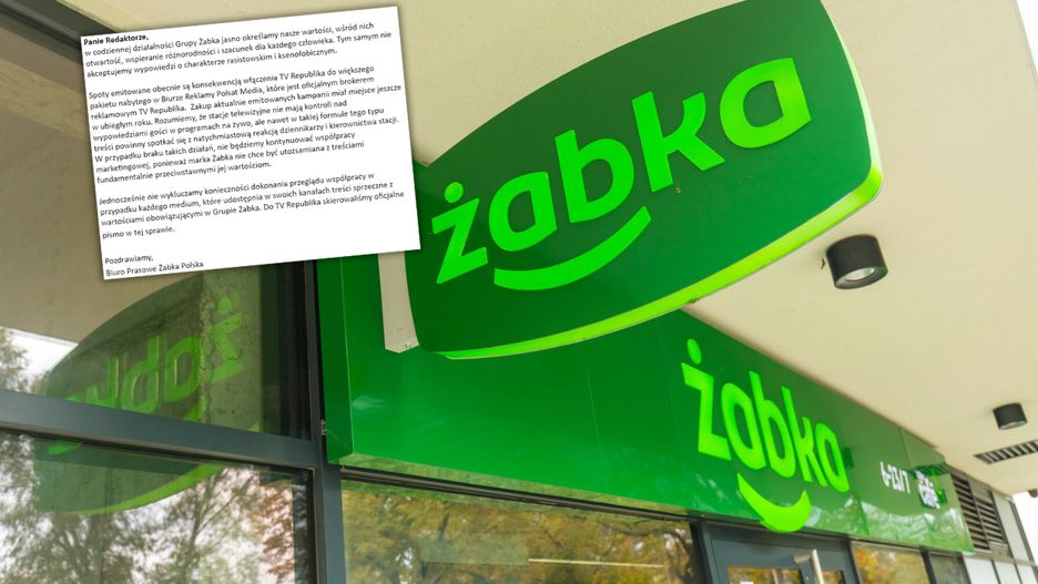  Sieć sklepów Żabka reaguje na skandaliczne występy w Telewizji Republika