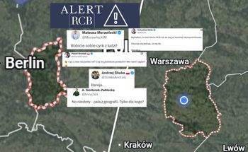 Alert o ataku trafił na zły koniec Polski. W sieci burza