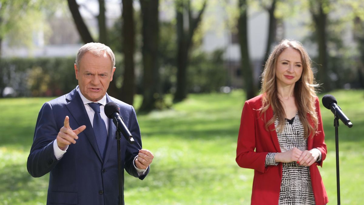 Donald Tusk i Agnieszka Dziemianowicz-Bąk
