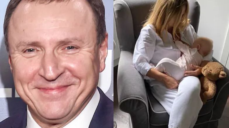 Jacek Kurski zrobił zdjęcie, gdy jego żona KARMI PIERSIĄ. Taki tata to skarb? (FOTO)