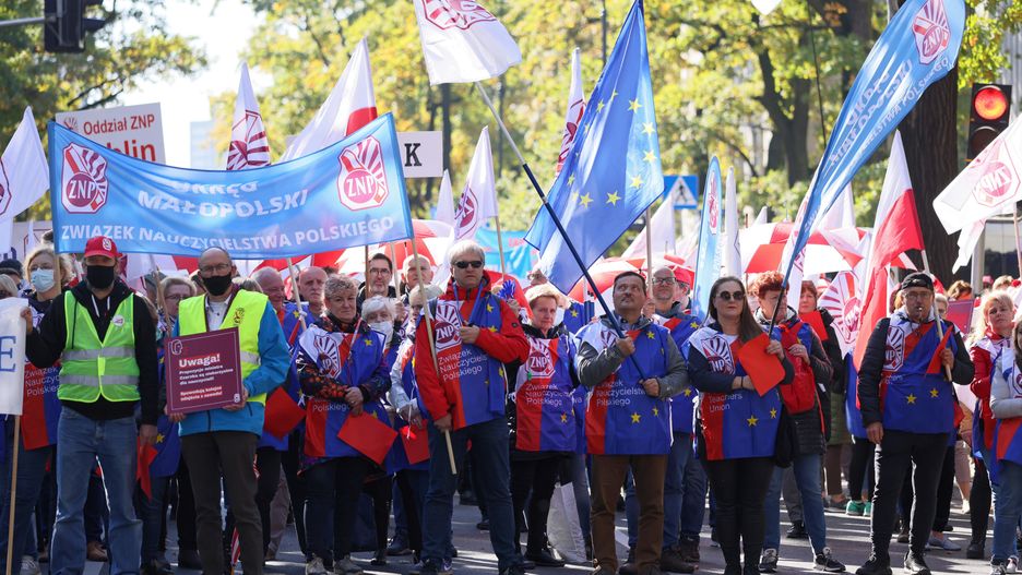 Protest pracowników oświaty w 2021 roku