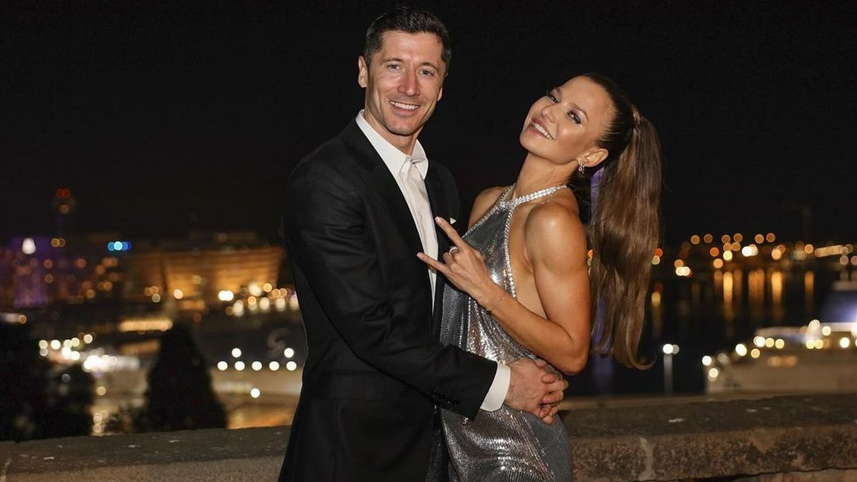 Na zdjęciu Robert i Anna Lewandowscy.