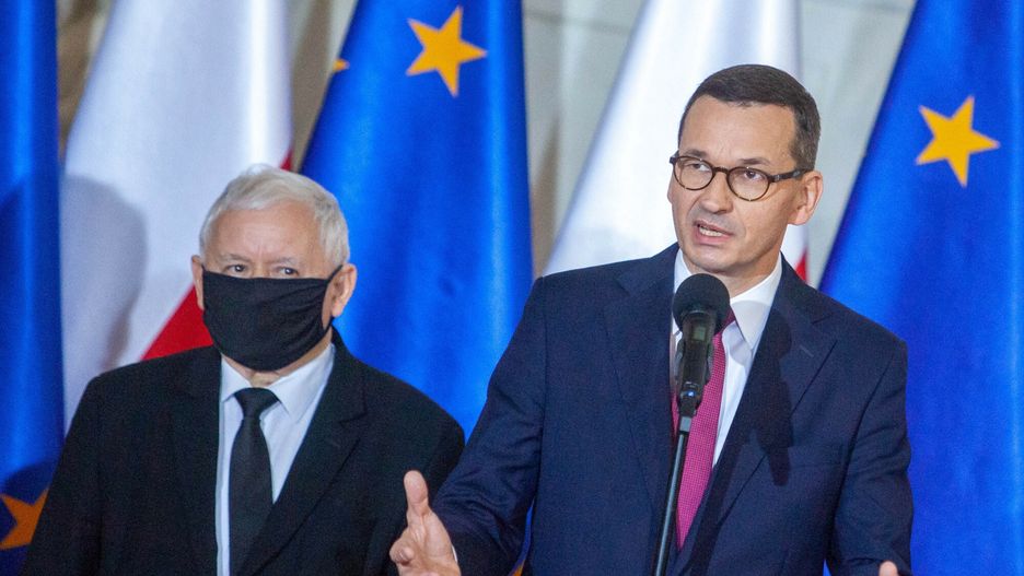 Jarosław Kaczyński i Mateusz Morawiecki