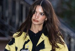 Jedna kurtka, trzy stylizacje. Emily Ratajkowski chwali się swoją "perełką" vintage