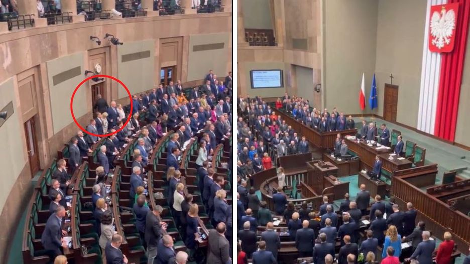 Demonstracyjnie wyszedł. Uchwycono zachowanie Brauna