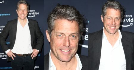 58-letni Hugh Grant "świeci perełkami" na serialowej imprezie