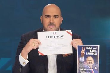 Jarosław Olechowski z certyfikatem dla widzów TV Republika