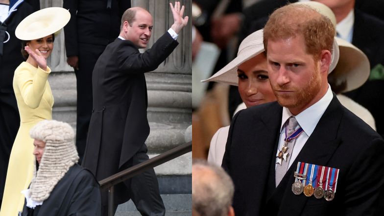 Harry i Meghan Markle nie usiedli podczas mszy dziękczynnej obok reszty członków najbliższej rodziny księcia