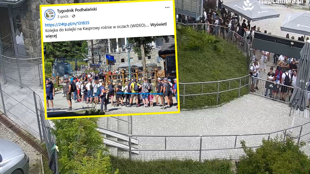 Kolejka do kolejki na Kasprowy Wierch