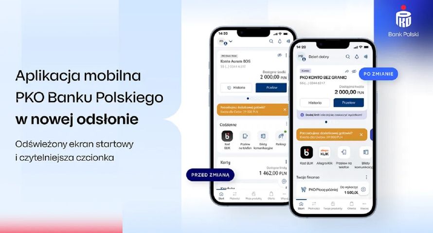 PKO BP odświeża aplikację mobilną