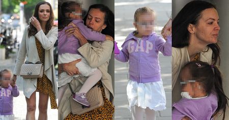 Naturalna Anna Wendzikowska spaceruje z córką i paparazzi (ZDJĘCIA)