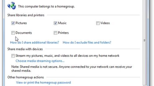 Grupa domowa - podziel się plikami 1