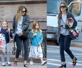Sarah Jessica Parker odprowadza córki do szkoły