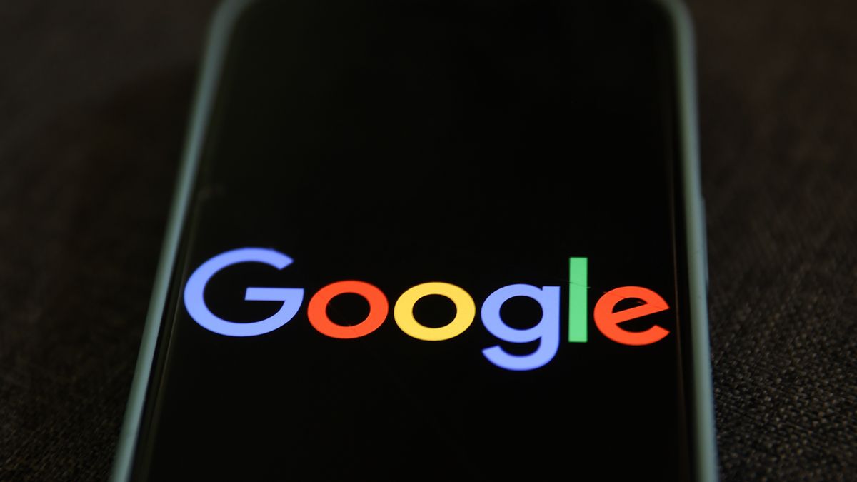 Google logo displayed on a phone screen is seen in this illustration photo taken in Poland on August 6, 2024. (Photo by Jakub Porzycki/NurPhoto via Getty Images)