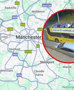 Koszmarny wypadek piętrowego autobusu w Eccles. Zerwało dach