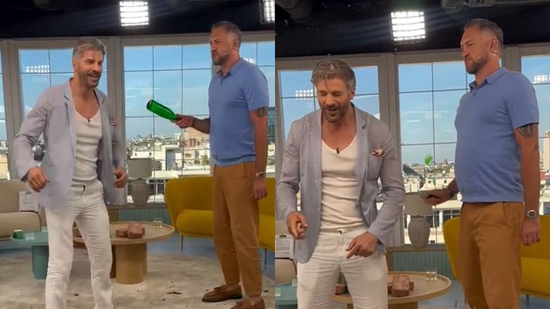 Marcin Prokop rozbił butelkę na głowie gościa "Dzień dobry TVN"