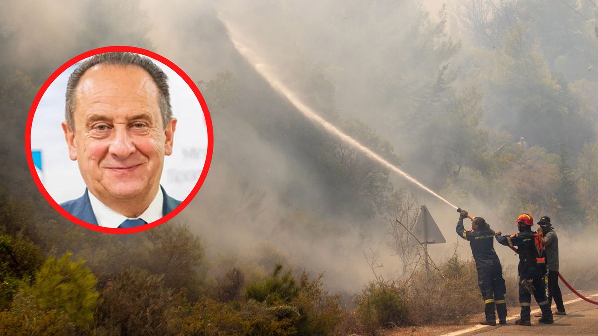 Wiceminister sportu i turystyki Andrzej Gut-Mostowy razem z rodziną ewakuował się z Rodos