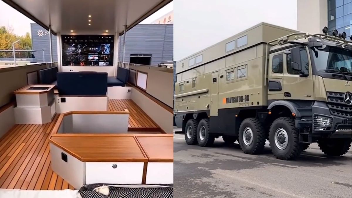 Mieszkanie na kołach na podstawie mercedesa