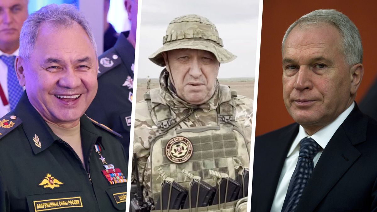 Po śmierci Jewgienija Prigożyna to Sergiej Szojgu (z lewej) może objąć przywództwo nad najemnikami Grupy Wagnera. Natomiast za kwestie biznesowe może odpowiada Jurij Kowalczuk (z prawej)