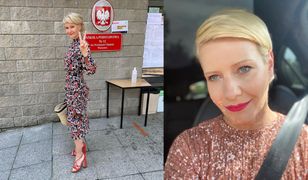 Małgorzata Kożuchowska pokazała zdjęcie z głosowania. Ale się wystroiła!