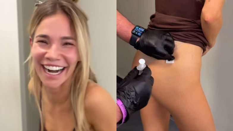 Maja Bohosiewicz przyjmuje zastrzyk