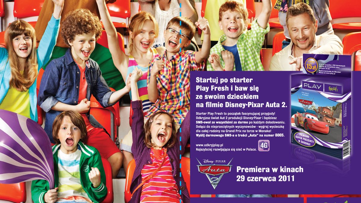 Konkurs sieci Play z okazji premiery filmu Auta 2 1