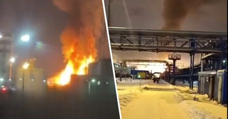 Terminal Novatek płonie. Mieszkańcy usłyszeli nadlatujące drony