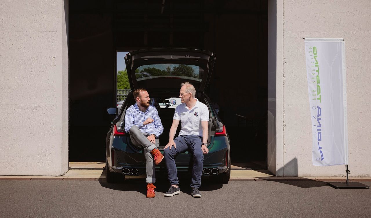 Mateusz Żuchowski i Andreas Bovensiepen w Alpinie B3 Touring