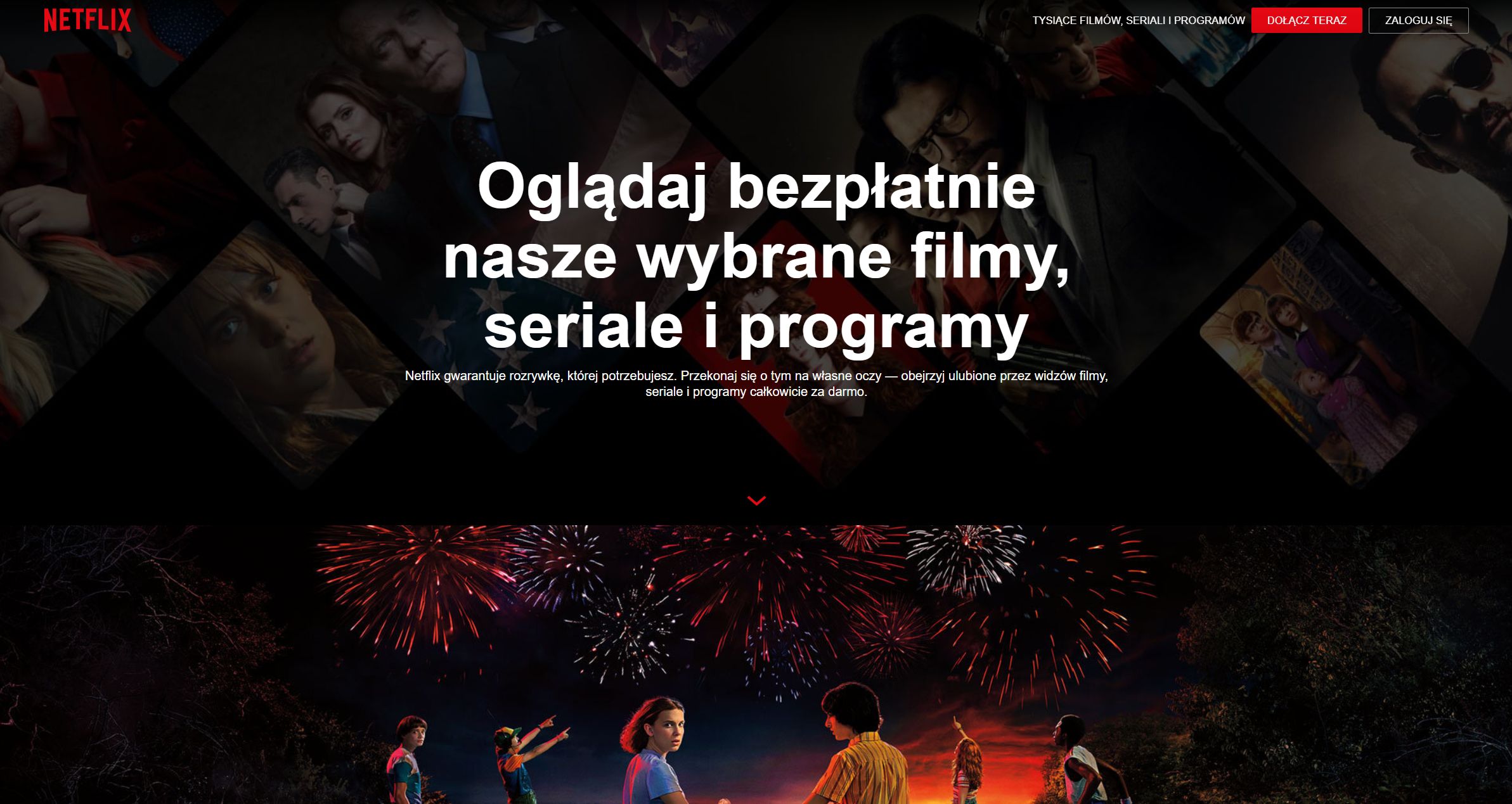 Netflix zachęca do oglądania darmowych filmów i seriali, fot. Oskar Ziomek.