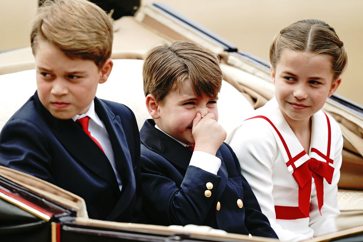 Dzieci Kate i Williama podczas Trooping the Colour
