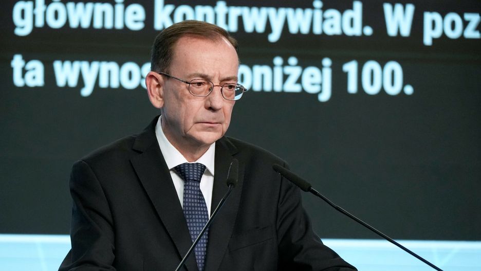 Maciej W?sik i Mariusz Kami?ski nt. oprogramowania Pegasus
Fot. Aliaksandr Valodzin/East News, Warszawa, 13.03.2024. Konferencja prasowa politykow PiS Macieja Wasika i Mariusza Kaminskiego (n/z) nt. oprogramowania Pegasus, w siedzibie partii przy Nowogrodzkiej.
Aliaksandr Valodzin