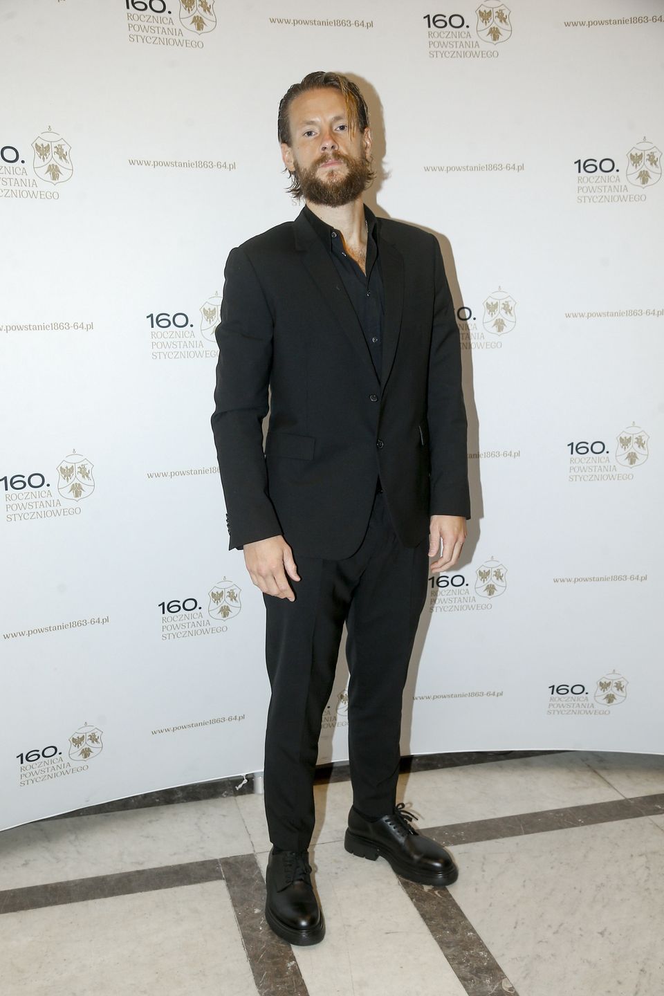 Sebastian Fabijański podczas konferencji filmu "Powstaniec 1863"