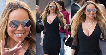 Odchudzona Mariah Carey chwali się ciałem w "małej czarnej"