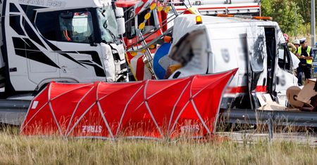 Katastrofa na A1. Kierowca usłyszał zarzuty. Prokurator: Nie pamięta