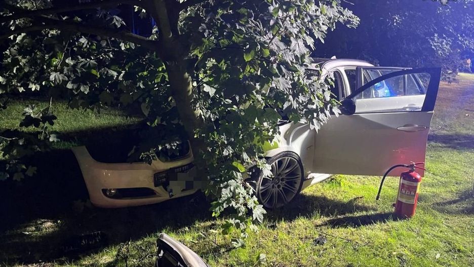 BMW rozbiło się w Rydułtowach