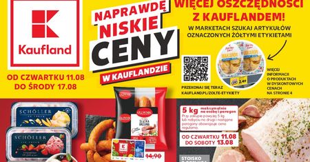 Kaufland najnowsza gazetka od czwartku 11 sierpnia. Promocje w Kaufland 11.08-17.08